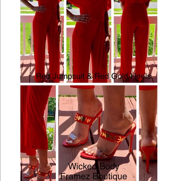 Plus Size Ruffle Top Jumpsuit - Picture 7 of 7